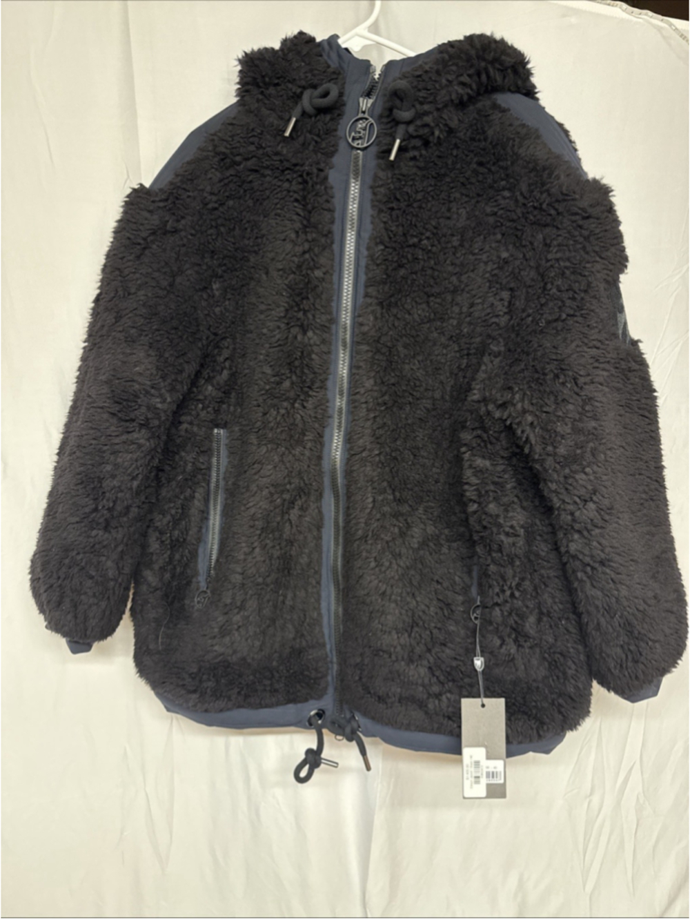 TONI SAILER ELLISON FLEECE JACKET WOMENS HOODED FULL ZIP BLACK 40